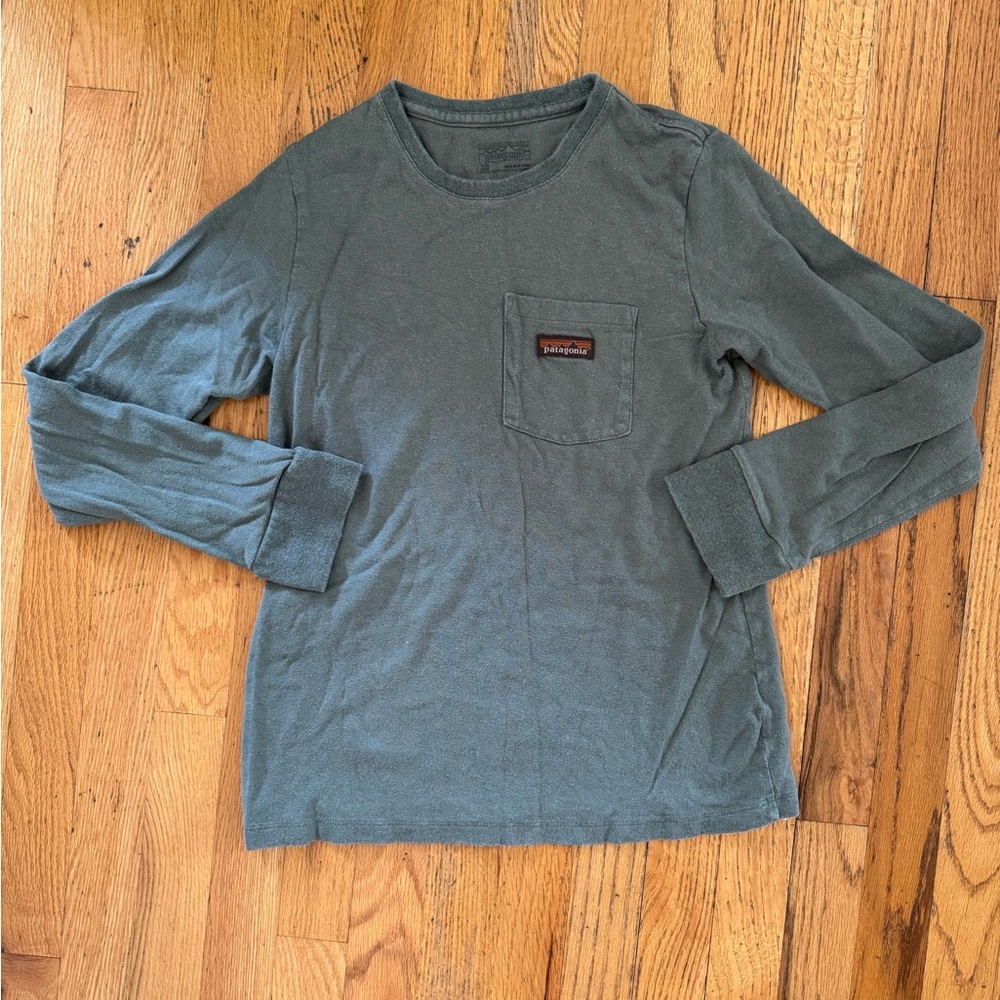 Patagonia Teal Long Sleeve Work Wear Shirt